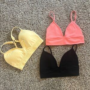 Athleta bras lot of 3 size small